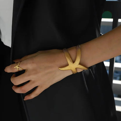 [Royal Vicky]Annika Gold Starfish Cuff