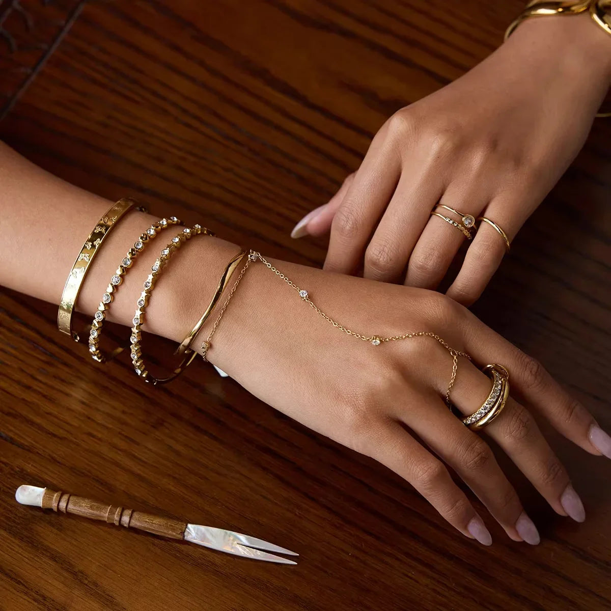 [Royal&Vicky]Cressida Diamant-Handkette