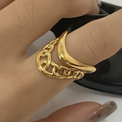 [Royal Vicky]Paisley Gold Arc Ring