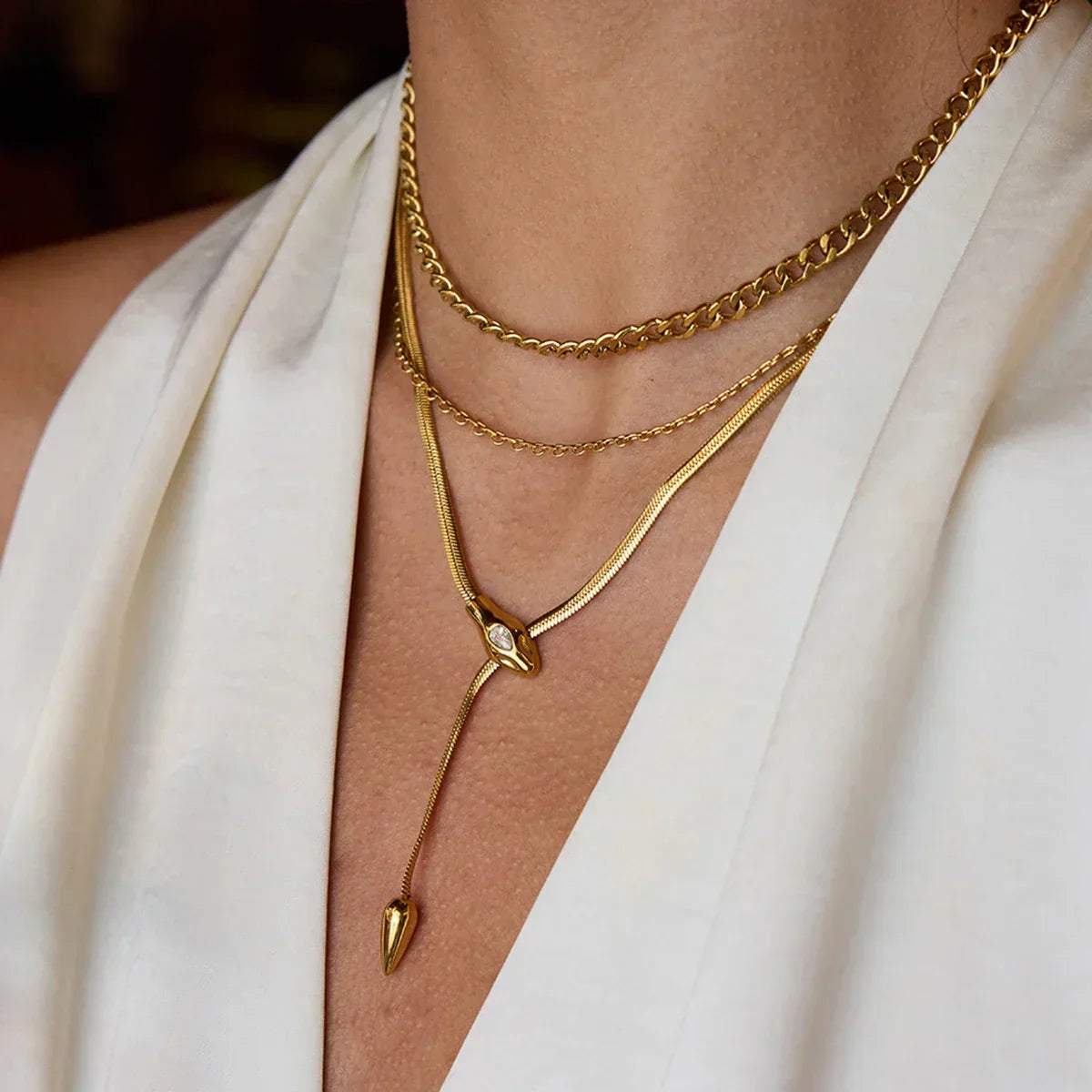[Royal Vicky]Loraine Gold Chain Necklace