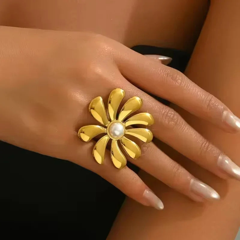 [Royal Vicky]Bellemare Floral Gold Ring