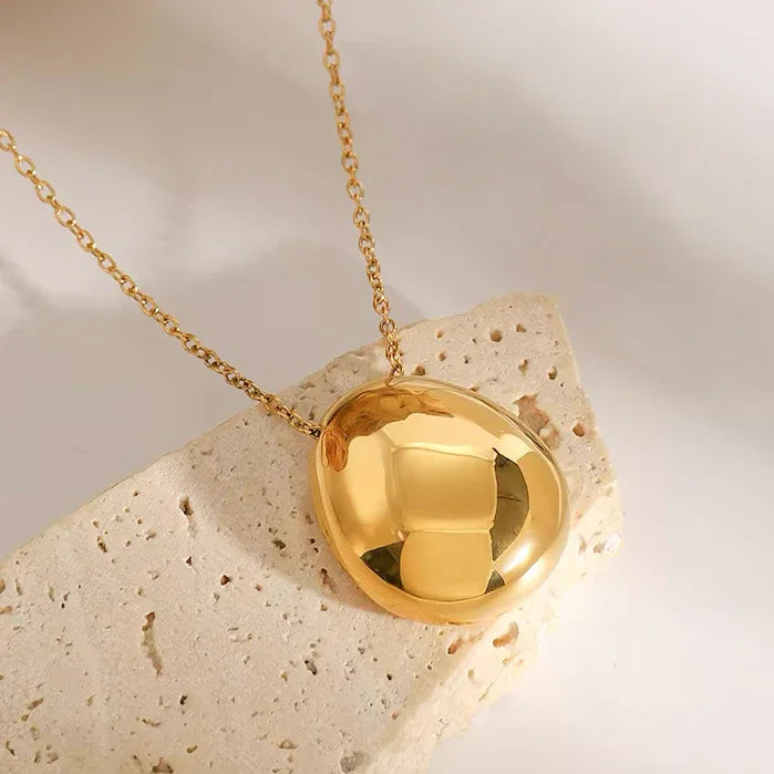 [Royal Vicky]Claribel Gold Dome Necklace