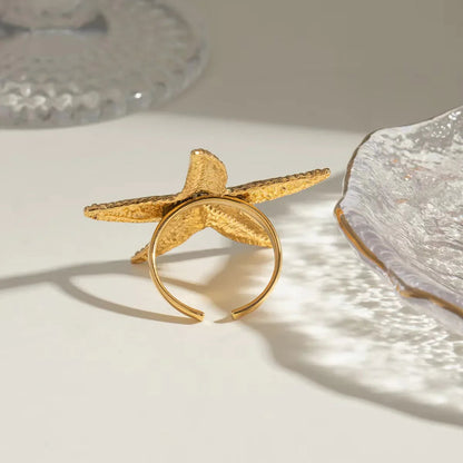 [Royal Vicky]Seabreeze Gold Starfish Ring