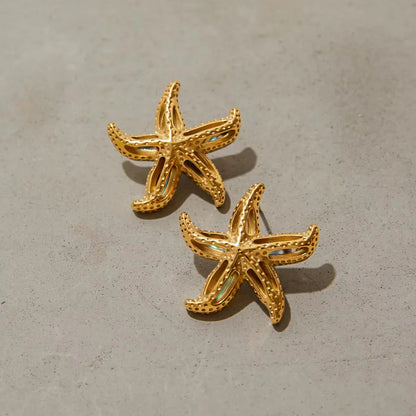 [Royal Vicky]Aquatta Gold Starfish Earrings