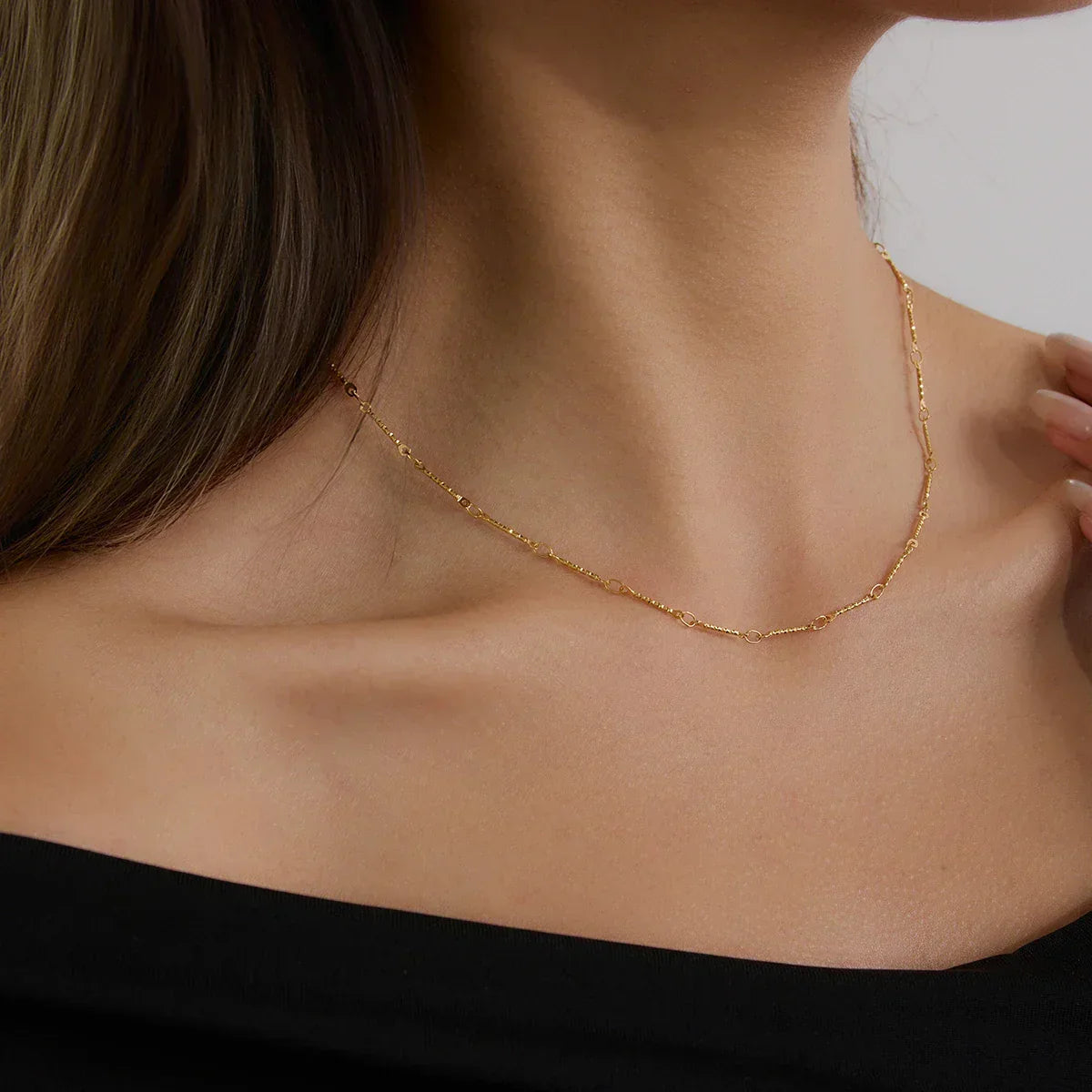 [Royal Vicky]Amy Linked Chain Gold Necklace
