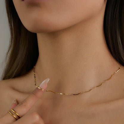 [Royal Vicky]Amy Linked Chain Gold Necklace