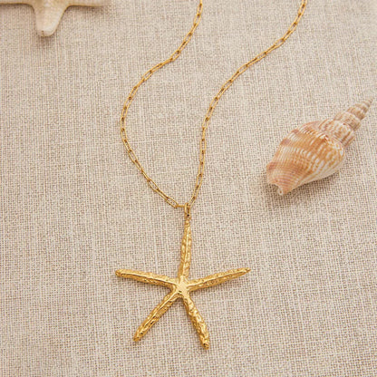 [Royal Vicky]Claudia Gold Starfish Necklace