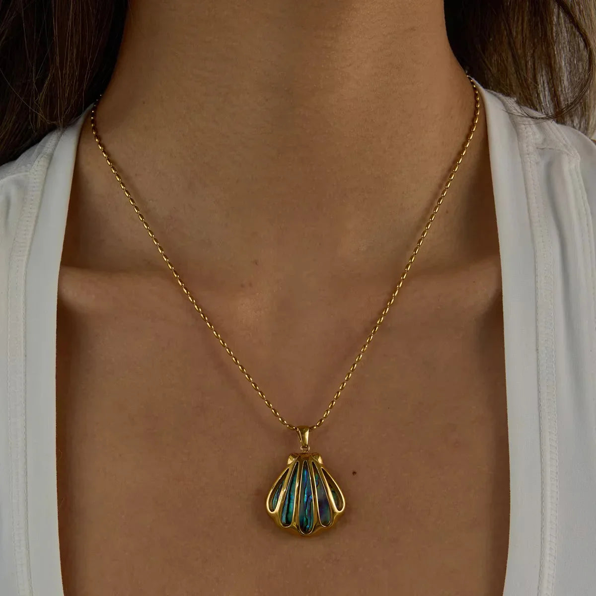 [Royal Vicky]Nixie Gold Seashell Pendant