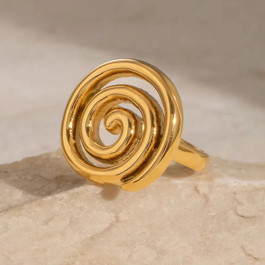 [Royal Vicky]Christy Spiral Gold Ring