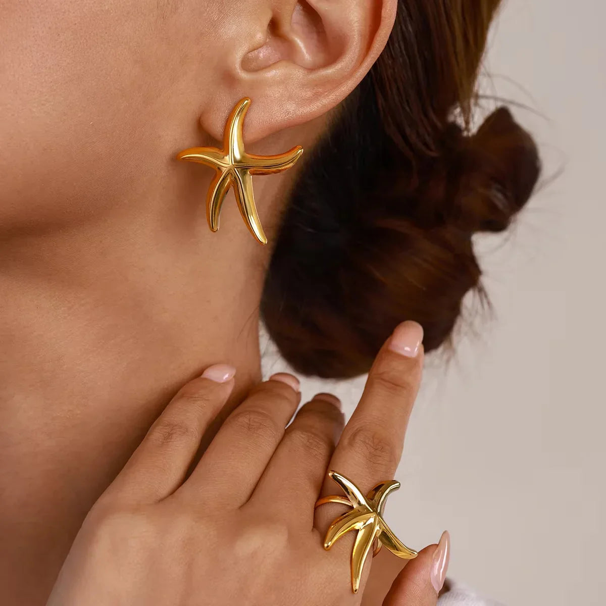 [Royal Vicky]Oceanic Gold Starfish Ring