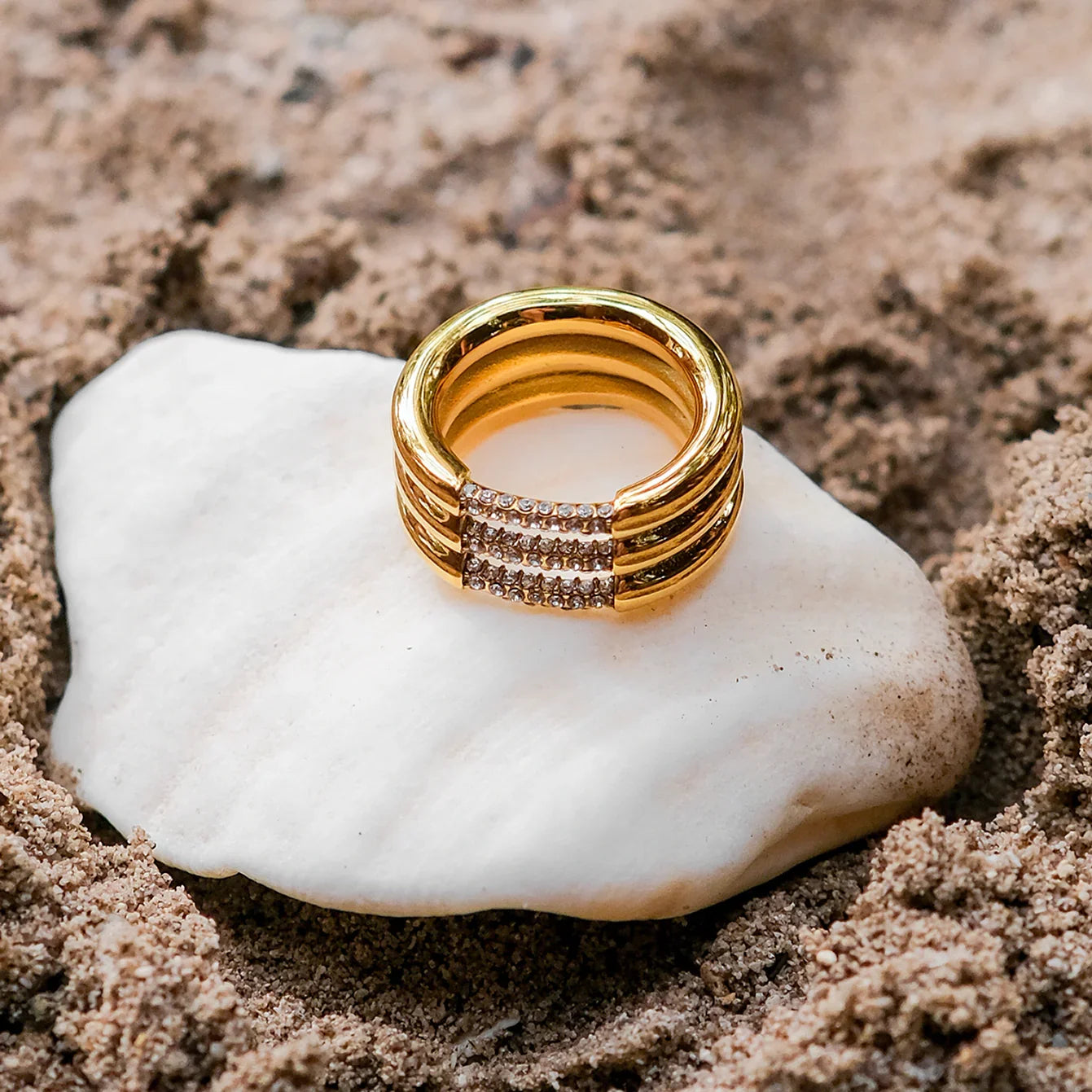 [Royal Vicky]Serenity Diamond Gold Ring