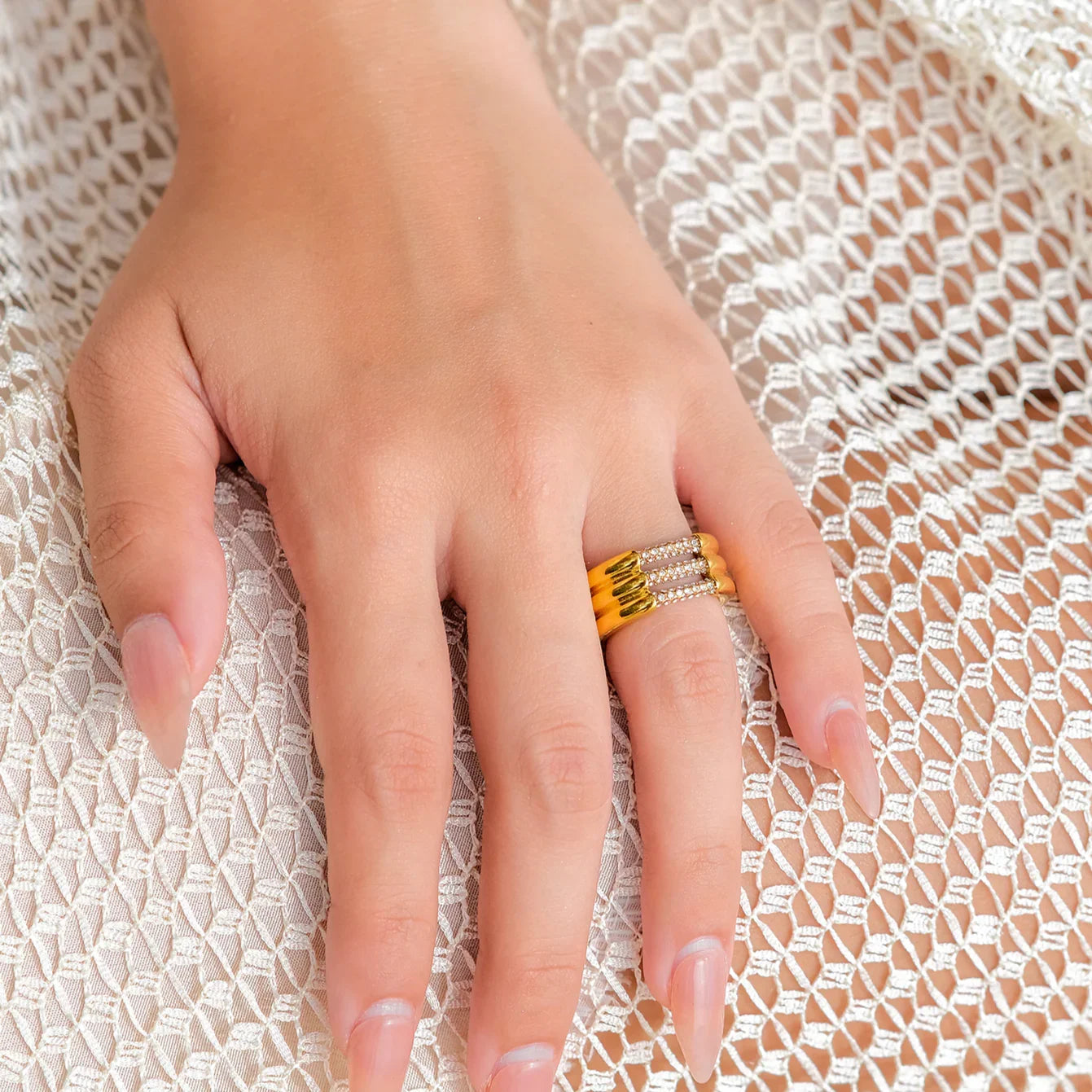 [Royal Vicky]Serenity Diamond Gold Ring