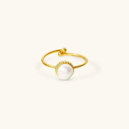[Royal Vicky]Solis Gold Pearl Ring