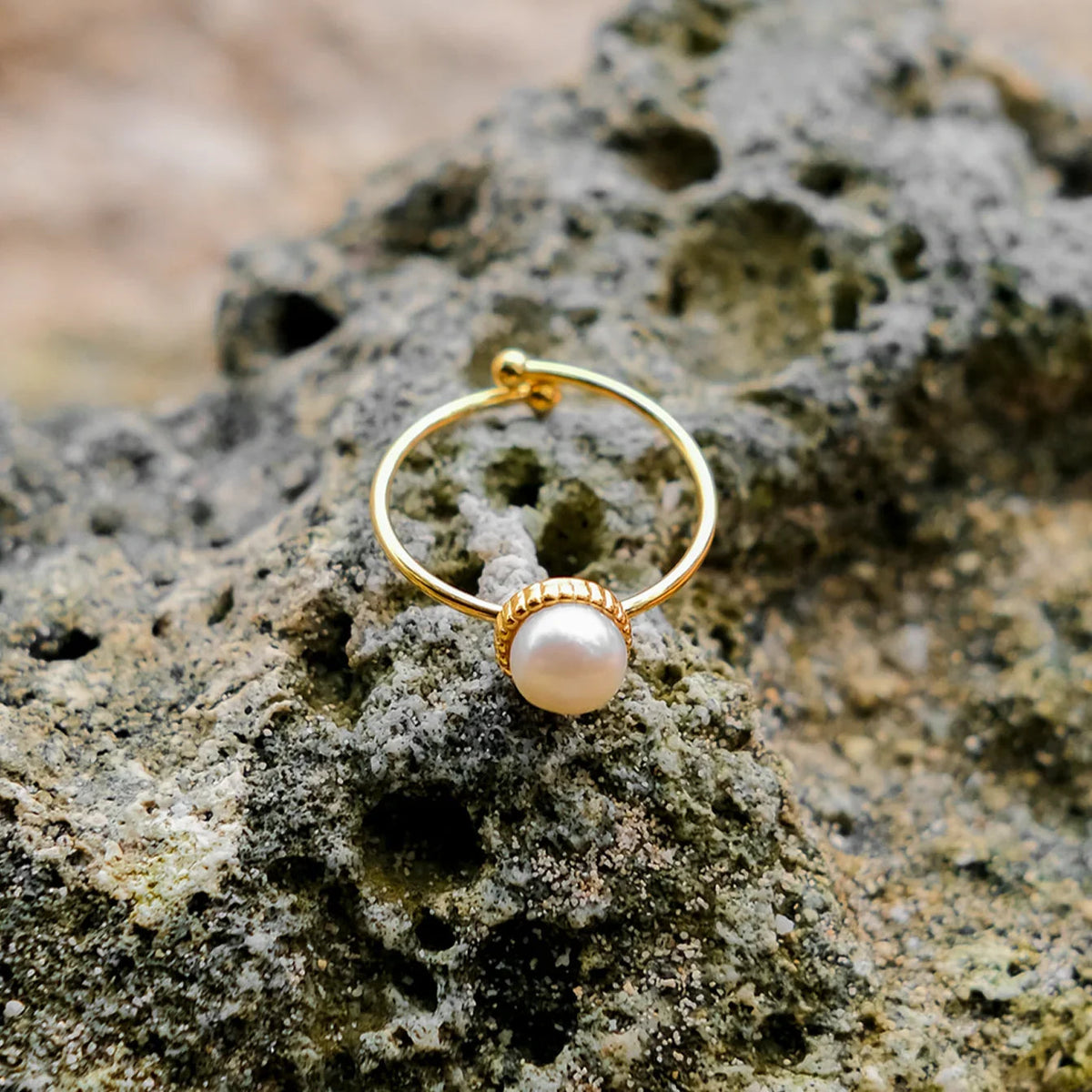 [Royal&Vicky]Solis Goldperlenring