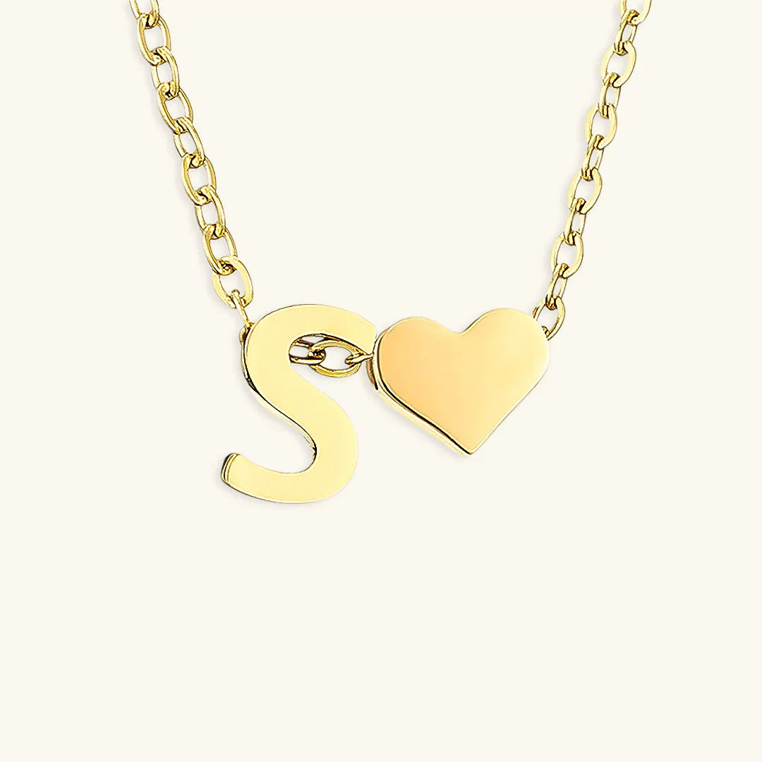 [Royal Vicky]Ria Initial Letter Gold Necklace