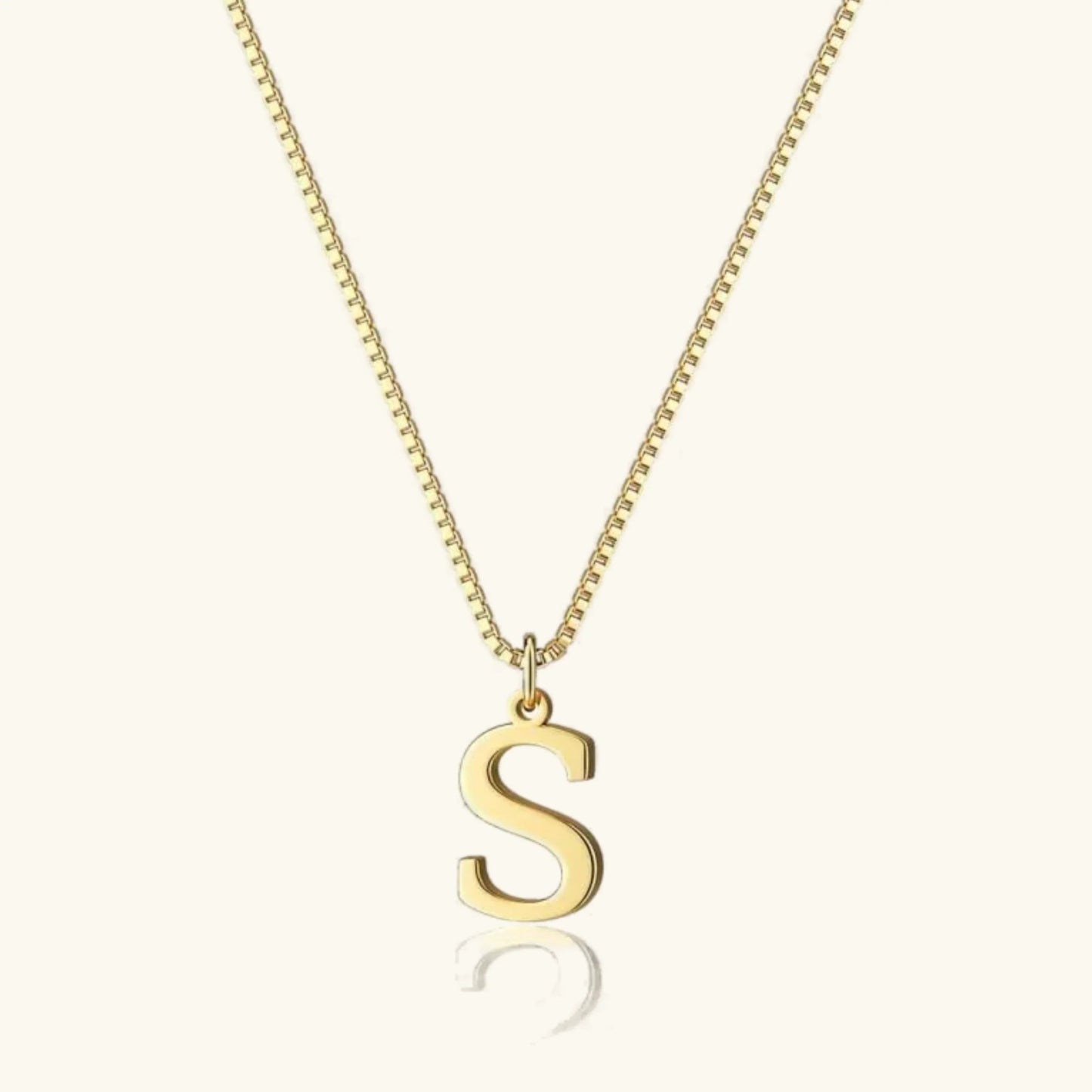 [Royal Vicky]Therese Letter Initial Gold Necklace