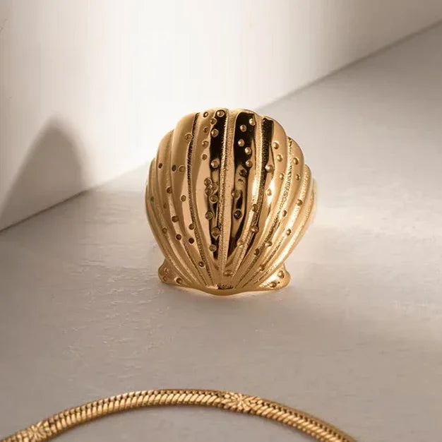 [Royal Vicky]Aloha Gold Seashell Ring