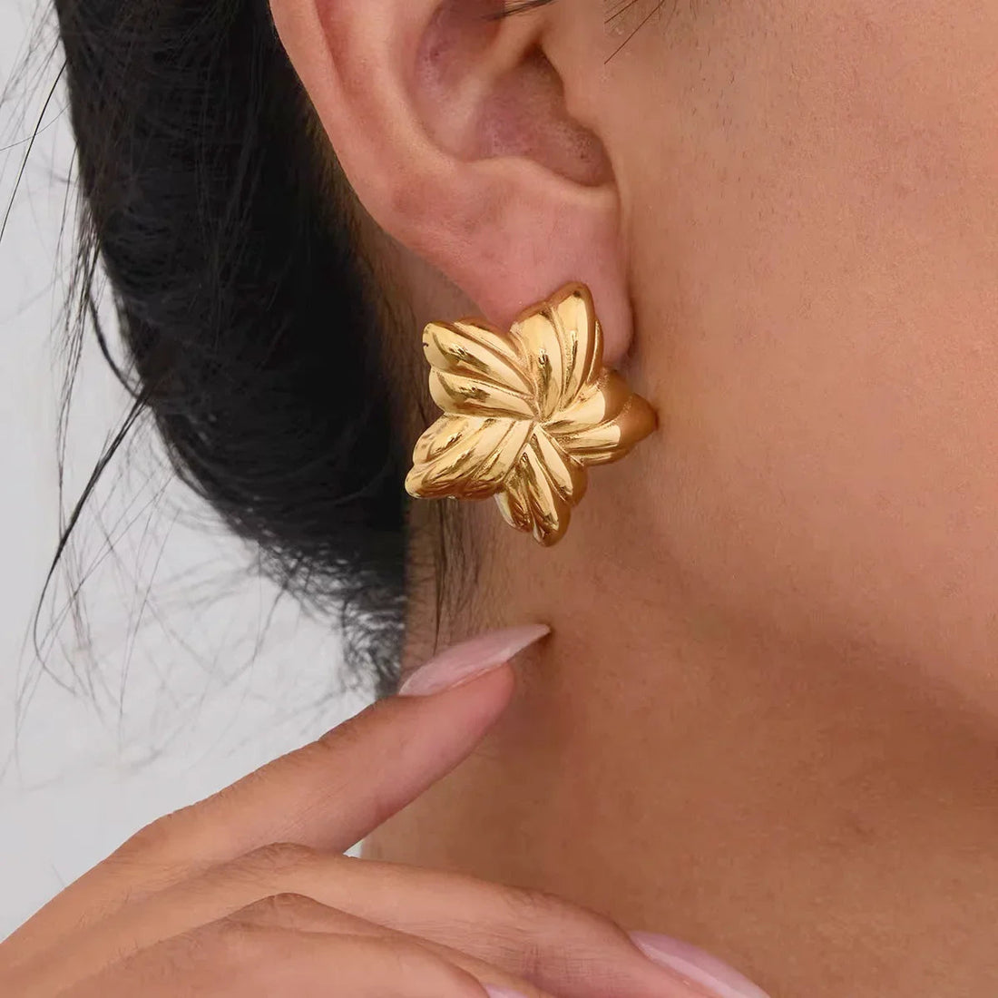 [Royal&Vicky]Thymes Gold Star Earrings