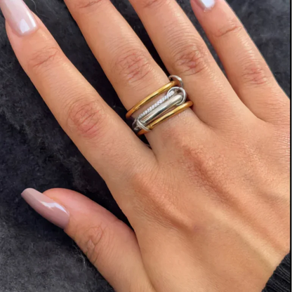 [Royal Vicky]Aeliana Diamond Ring Stack