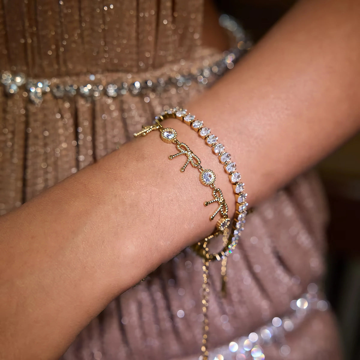 [Royal&Vicky]Honora Schleifen-Diamantarmband