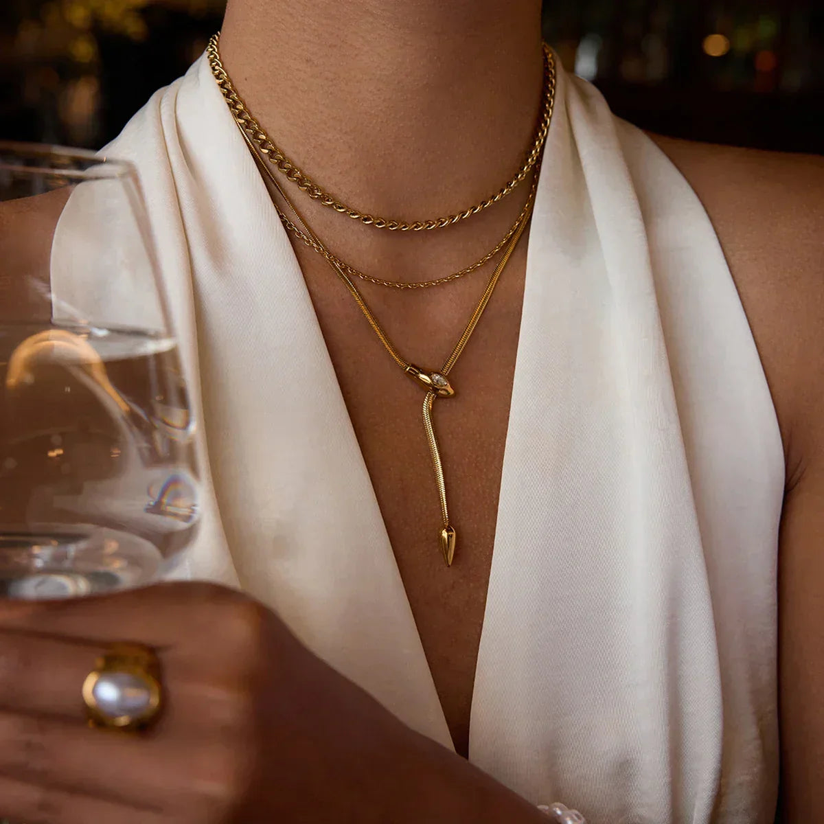 [Royal Vicky]Ysolde Gold Chain Necklace