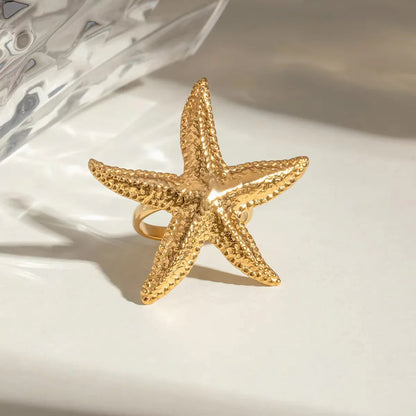 [Royal Vicky]Seabreeze Gold Starfish Ring