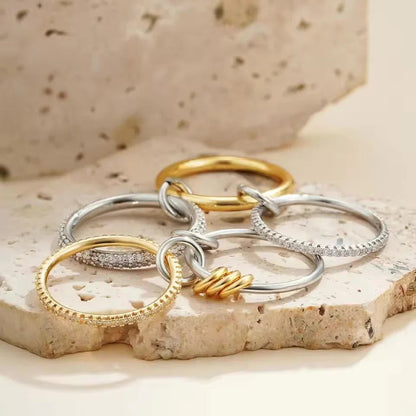 [Royal Vicky]Collina Stacked Diamond Ring