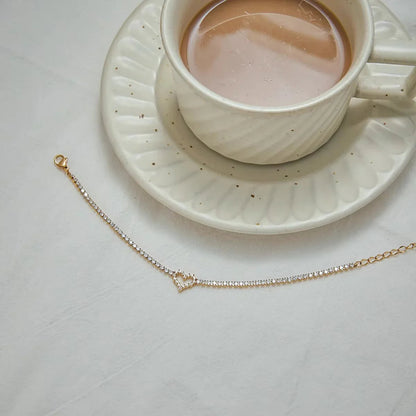 [Royal Vicky]Patrice Diamond Heart Bracelet