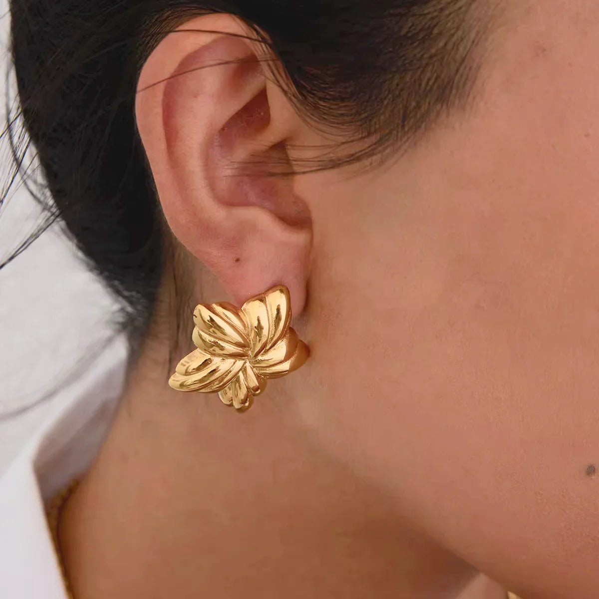 [Royal&Vicky]Thymes Gold Star Earrings