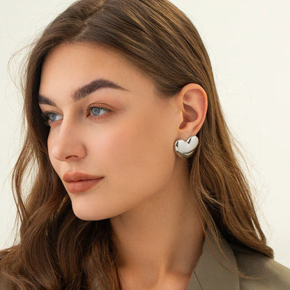 [Royal Vicky]Aubree Gold Heart Earrings