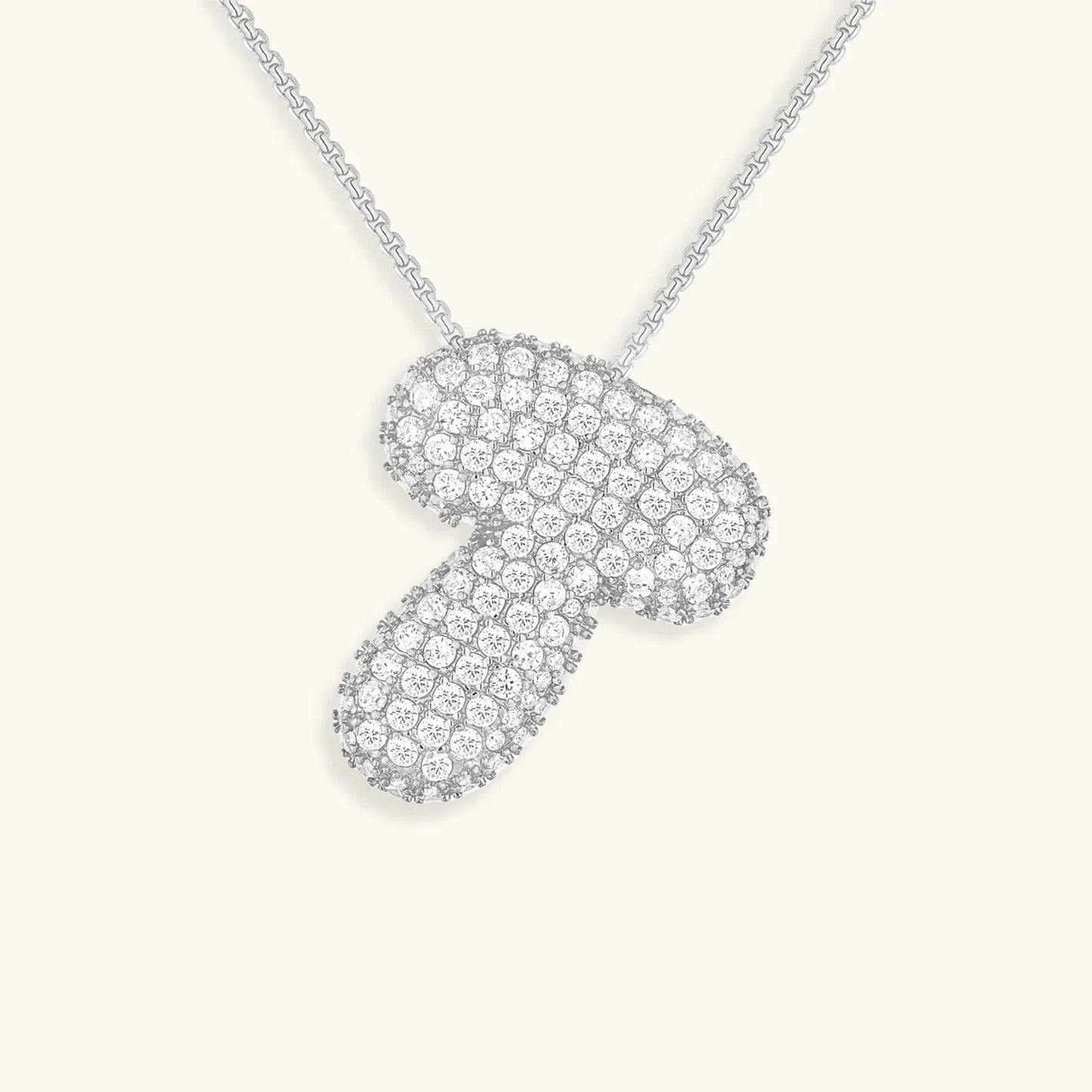 [Royal Vicky]Bubble Initial Diamond Necklace