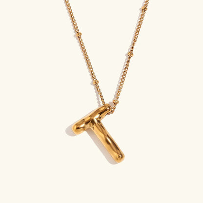 [Royal Vicky]Balloon Gold Initial Necklace