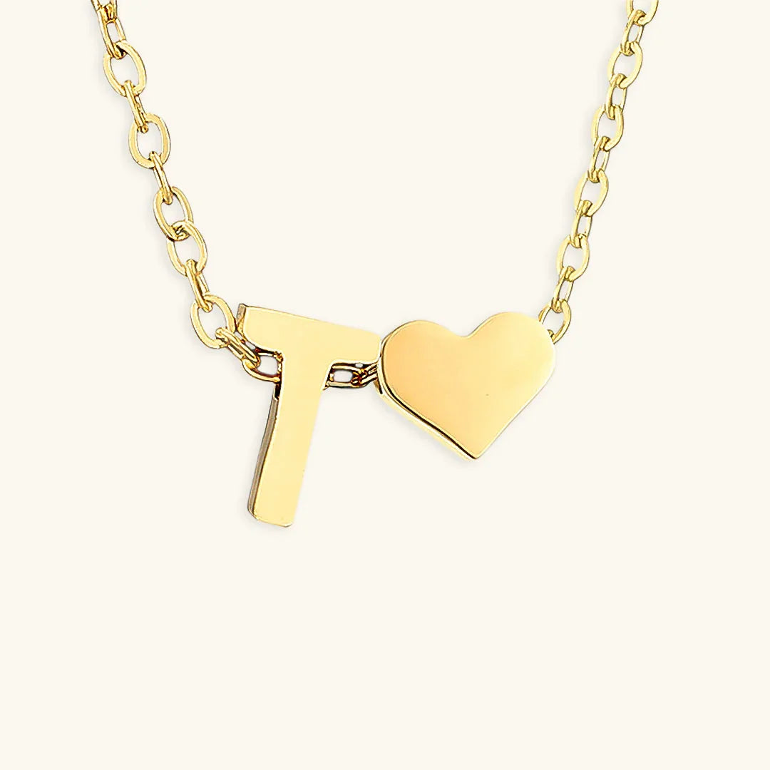 [Royal Vicky]Ria Initial Letter Gold Necklace