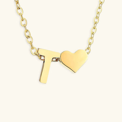 [Royal Vicky]Ria Initial Letter Gold Necklace