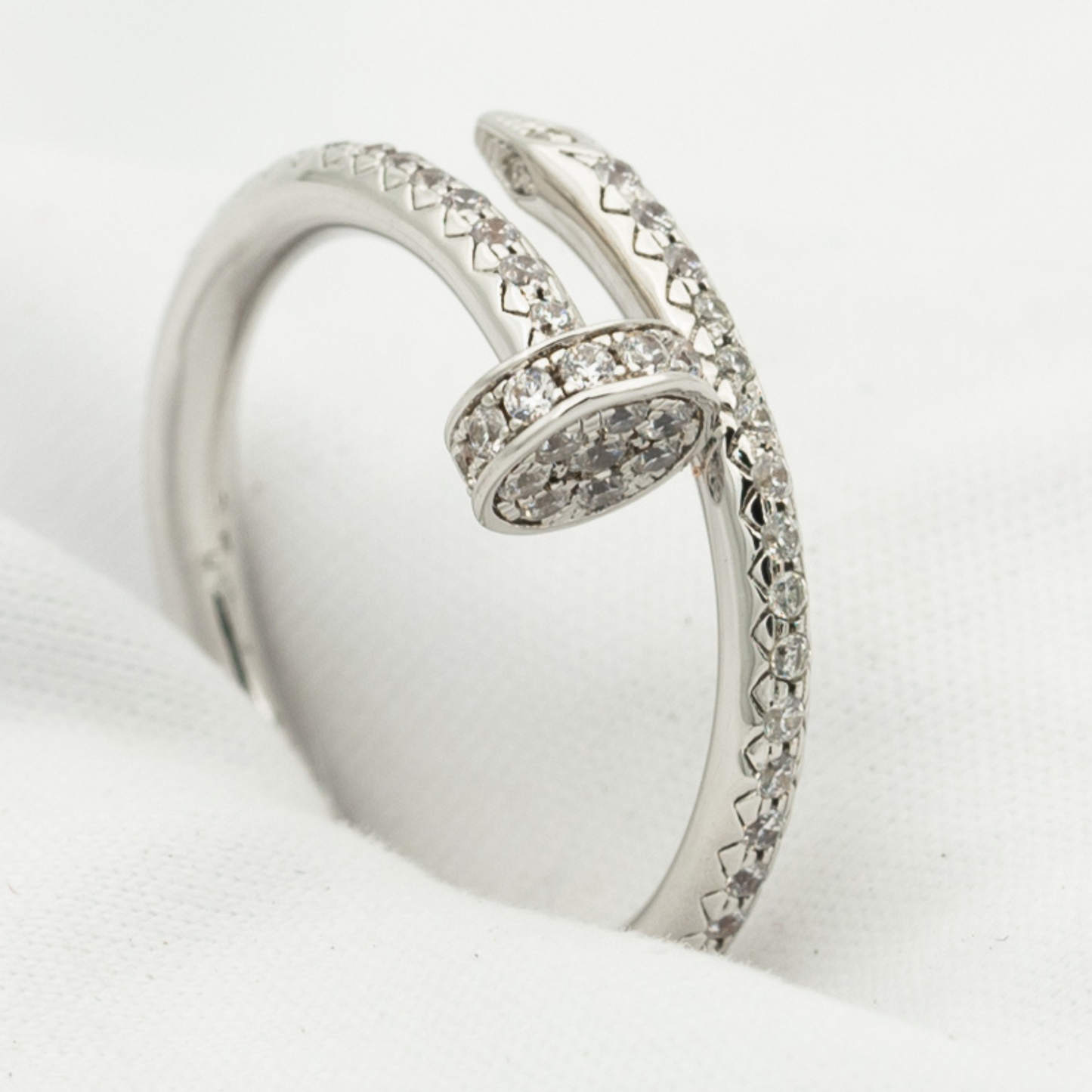 [Vicky]JUSTE RING 1,8MM SILBER DIAMANTEN