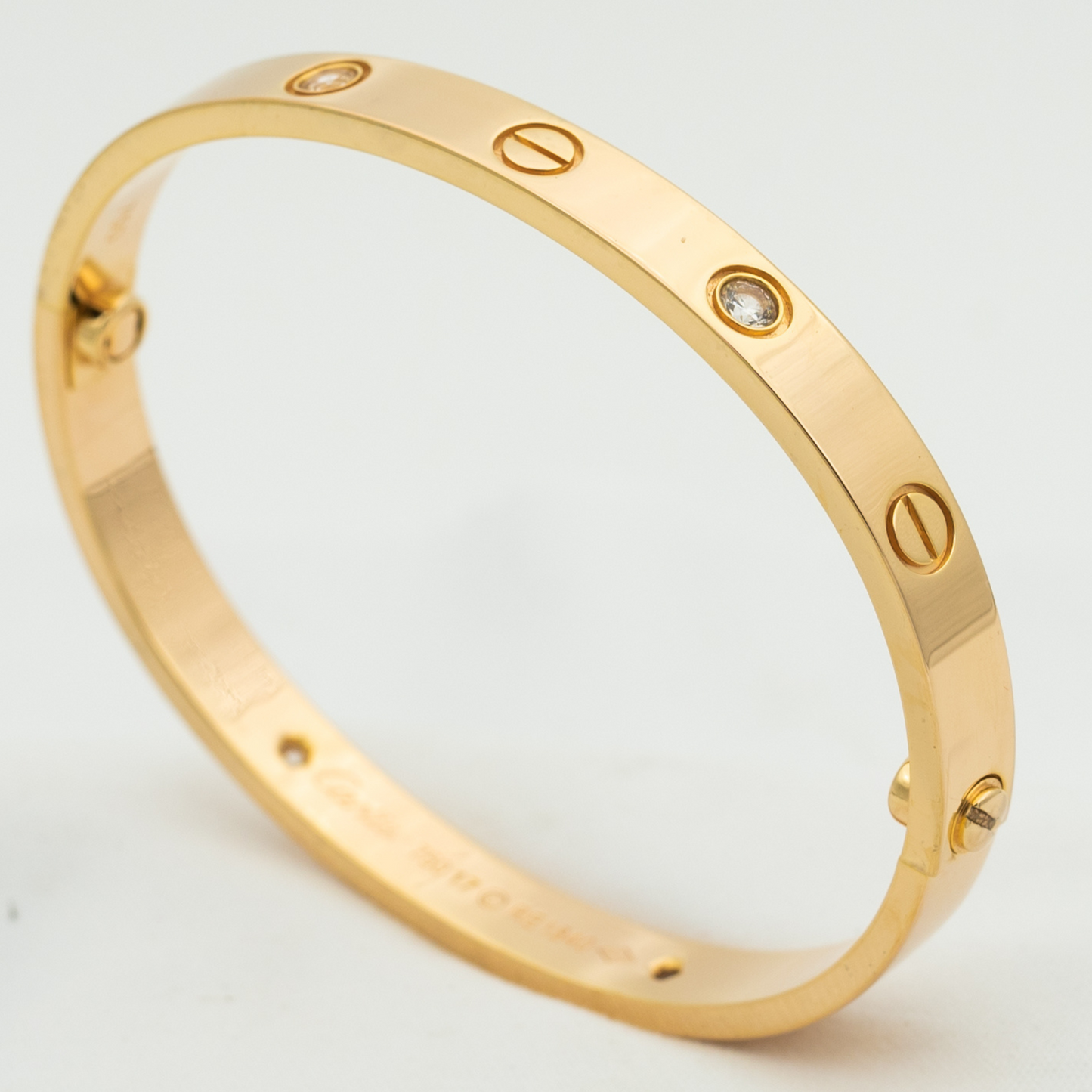 [Vicky] LIEBESARMBAND 6,1 MM 4 DIAMANTEN 