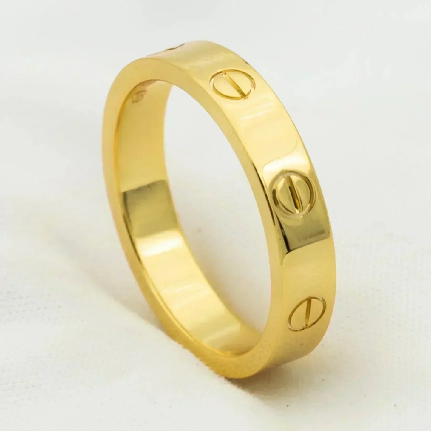 [Vicky]Liebesring 4mm 1 Diamant Gold