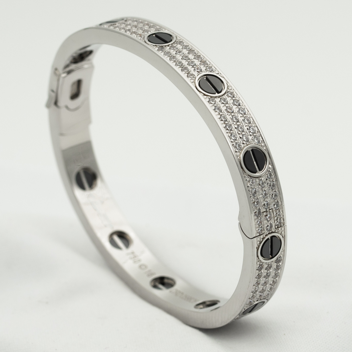 [Royal&Vicky]LOVE BRACELET 6.1MM DIAMOND-PAVED CERAMIC