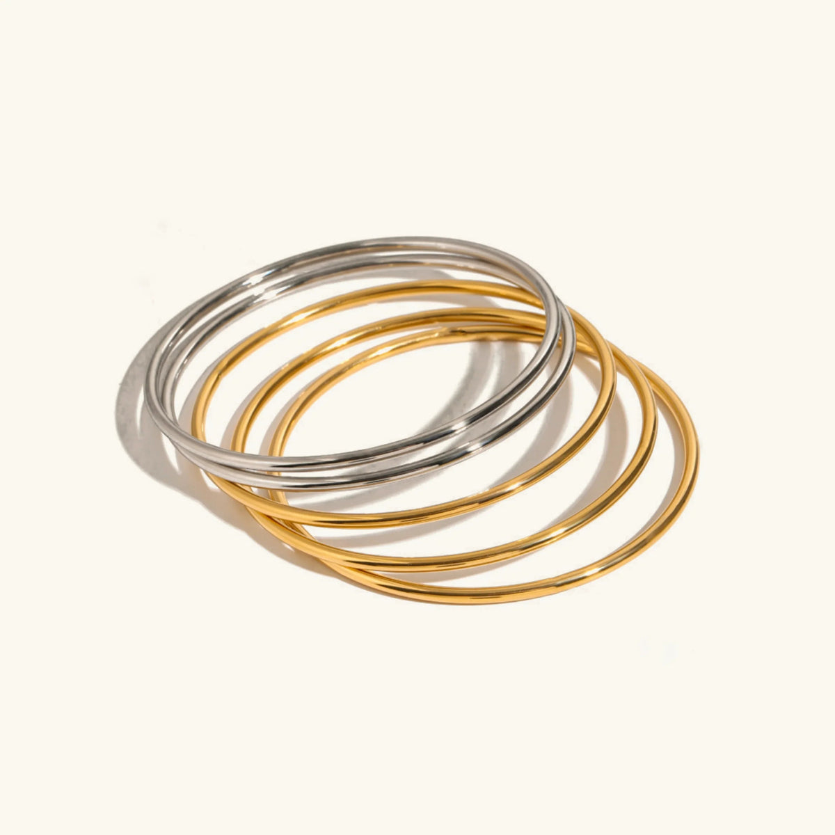 [Royal&Vicky]Shannon Gold Armreifen-Set