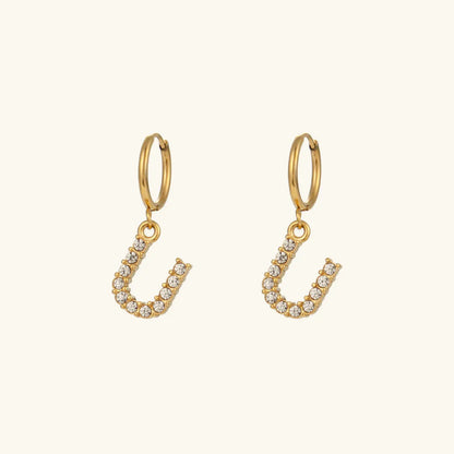[Royal Vicky]Wilhemina Initial Letter Earrings