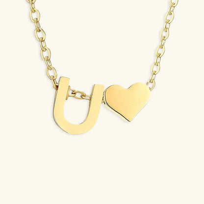 [Royal Vicky]Ria Initial Letter Gold Necklace