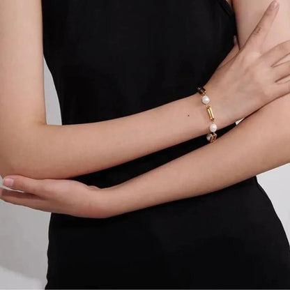 [Royal Vicky]Janna Pearl Chain Bracelet