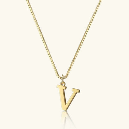 [Royal Vicky]Therese Letter Initial Gold Necklace
