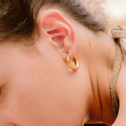 [Royal Vicky]Wide Hoop Earrings