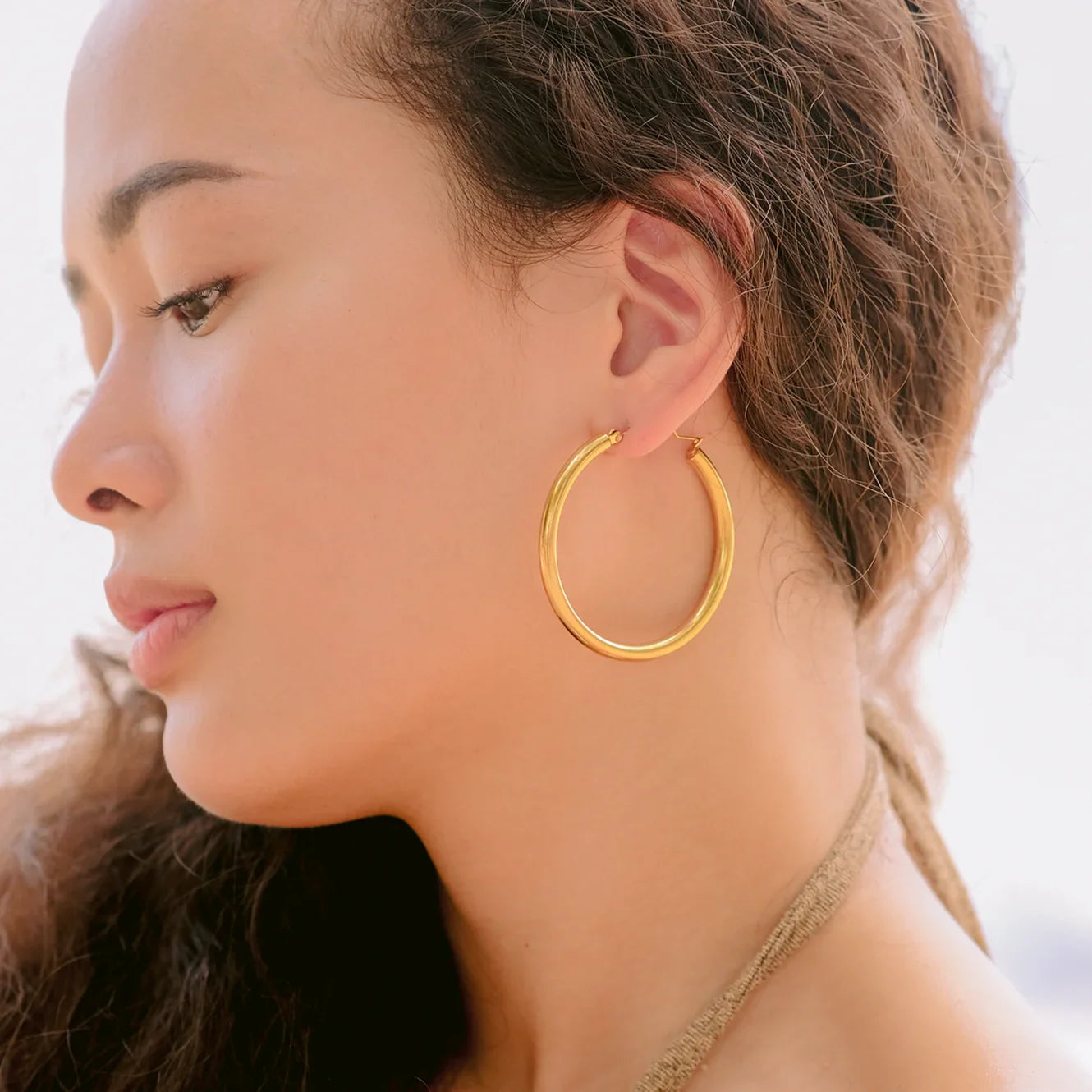 [Royal Vicky]Wide Hoop Earrings