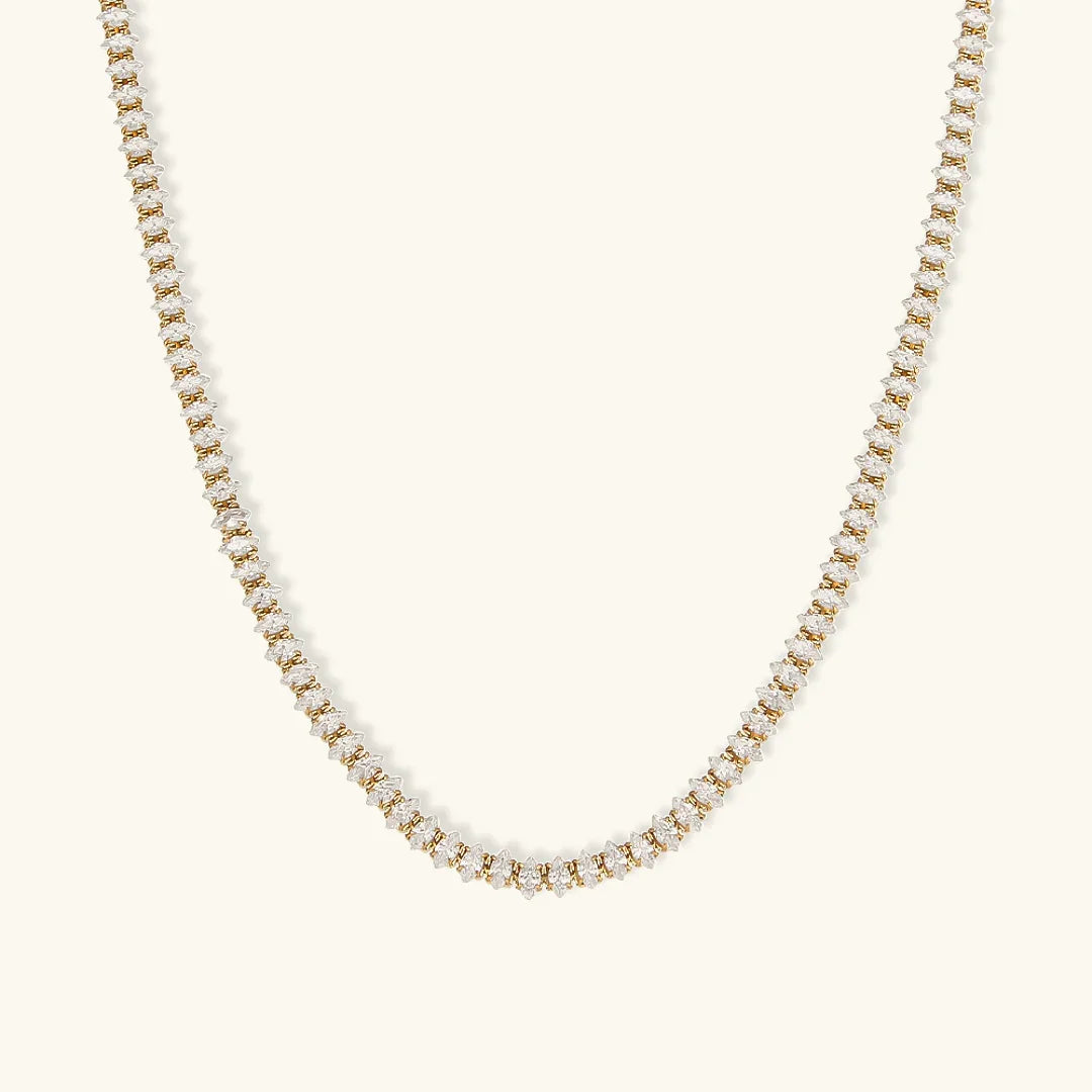 [Royal Vicky]Wisteria Diamond Tennis Necklace
