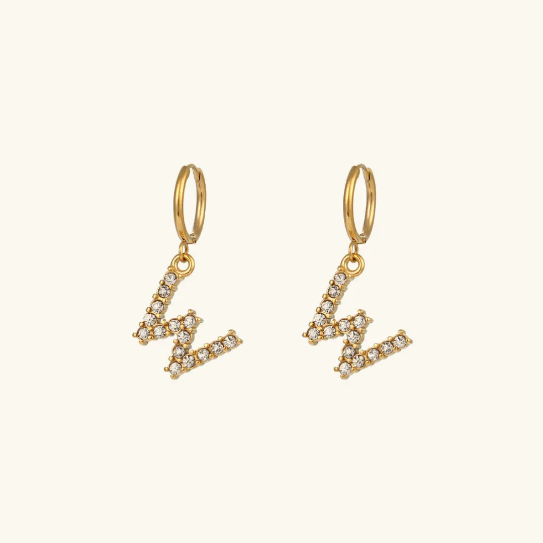 [Royal Vicky]Wilhemina Initial Letter Earrings