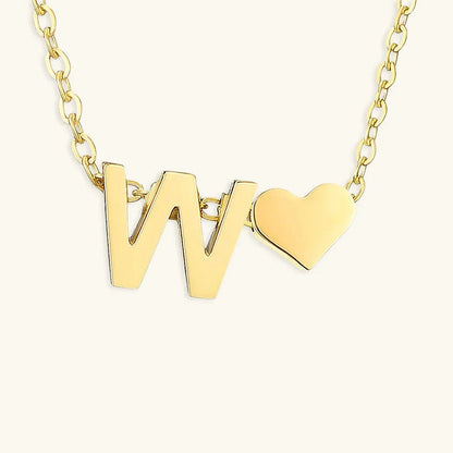 [Royal Vicky]Ria Initial Letter Gold Necklace
