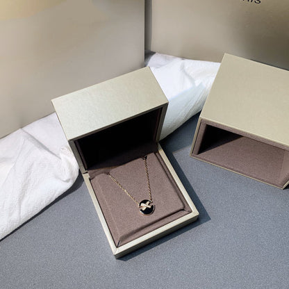 [Vicky]JEUX DE PINK GOLD DIAMANT HALSKETTE
