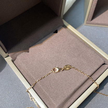 [Vicky]JEUX DE PINK GOLD DIAMANT HALSKETTE